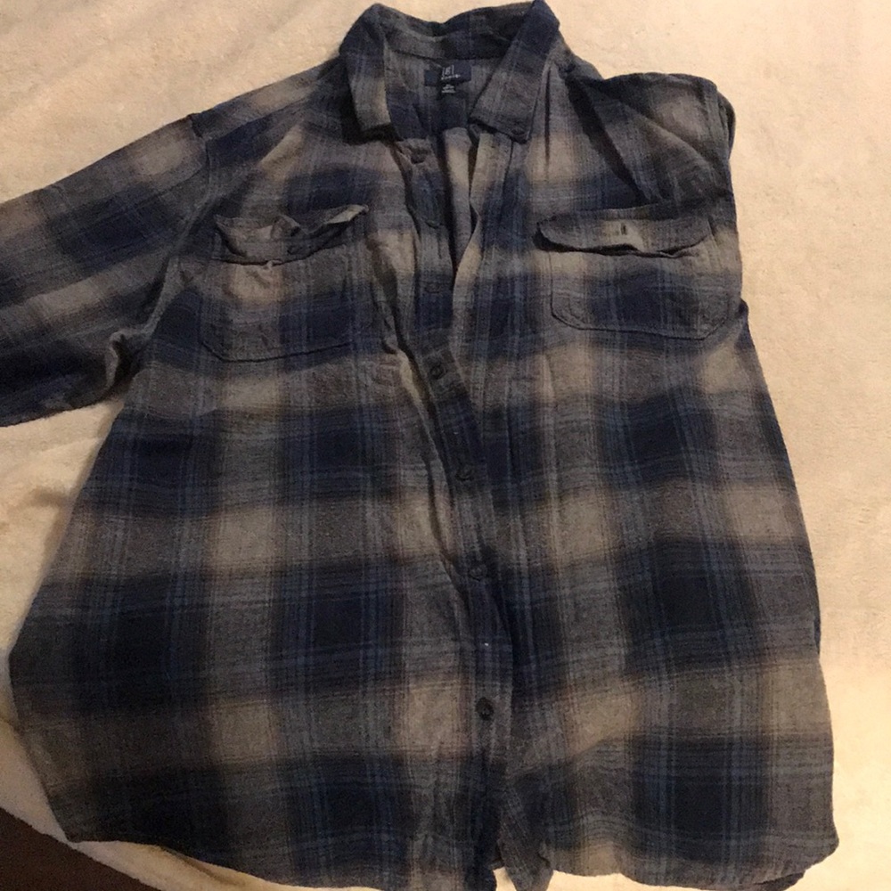 Mens flannel button shirt